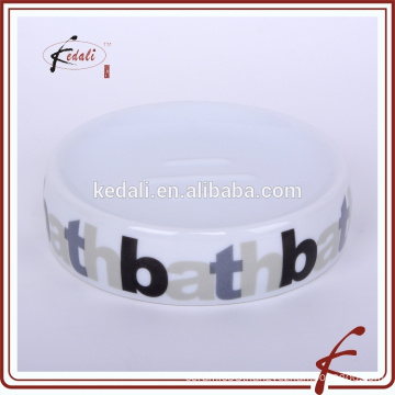 Stock Ceramic Soap Dish With Logo Printed